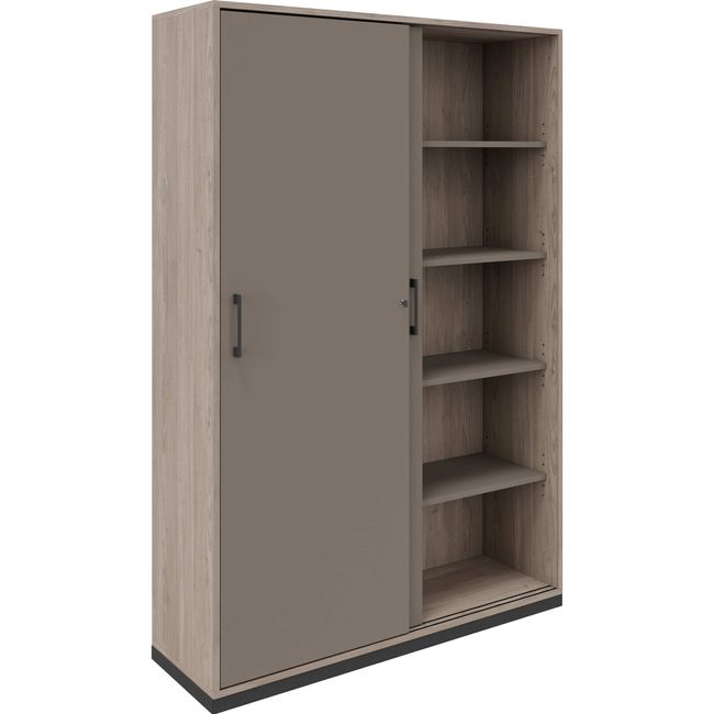 CHOICE Schiebetürenschrank | 5 OH, 1200 x 1820 mm, Nordeiche grau / Cubanitgrau CHOICE Schiebetürenschrank | 5 OH, 1200 x 1820 mm, Nordeiche grau / Cubanitgrau