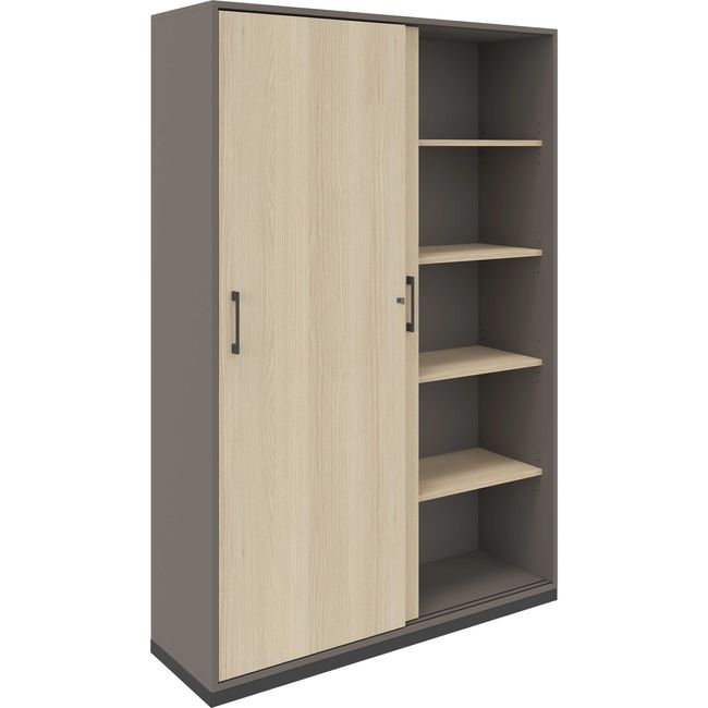 CHOICE Schiebetürenschrank | 5 OH, 1200 x 1820 mm, Cubanitgrau / Sandesche