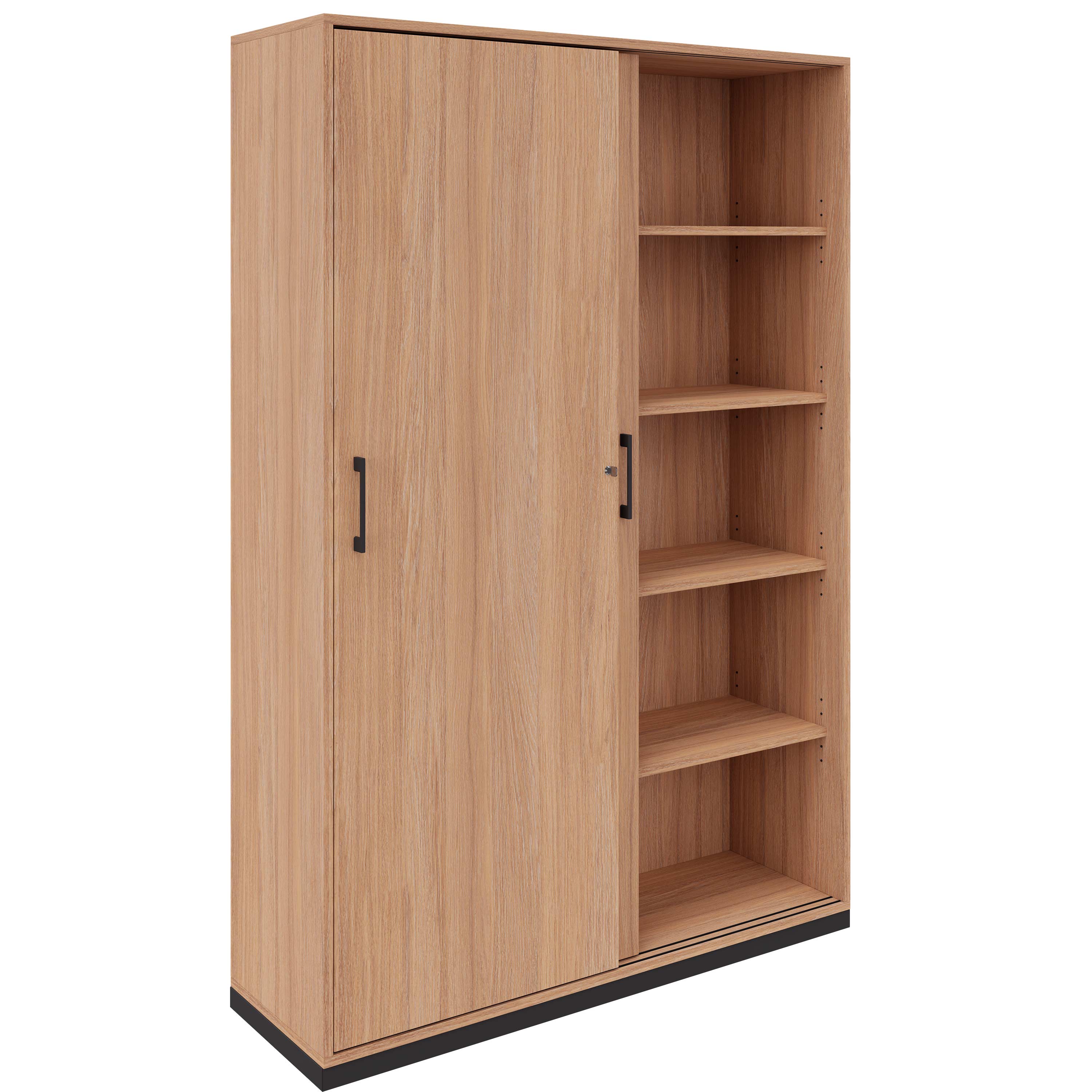 CHOICE sliding door wardrobe | 5 OH, 1200 x 1820 mm, amber oak - 2 Main Image