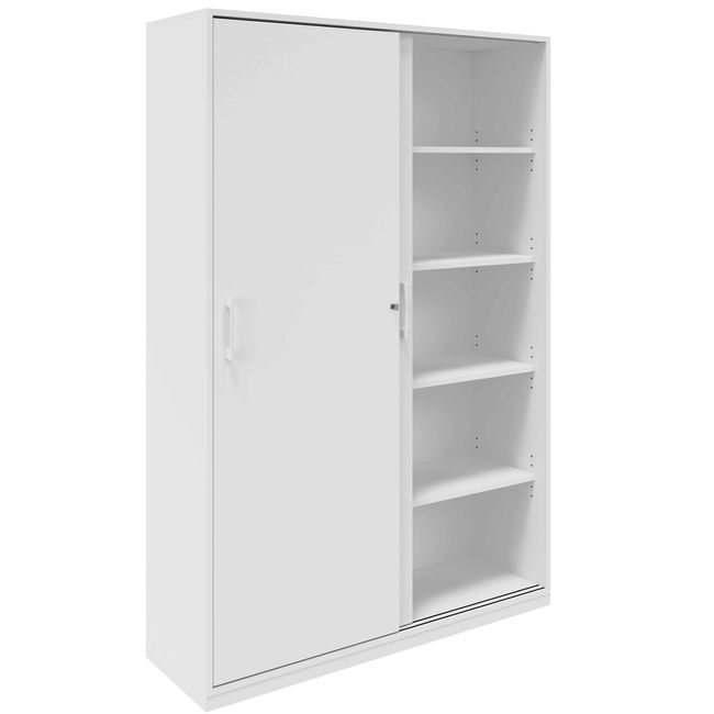 CHOICE Schiebetürenschrank | 5 OH, 1200 x 1820 mm, Weiß