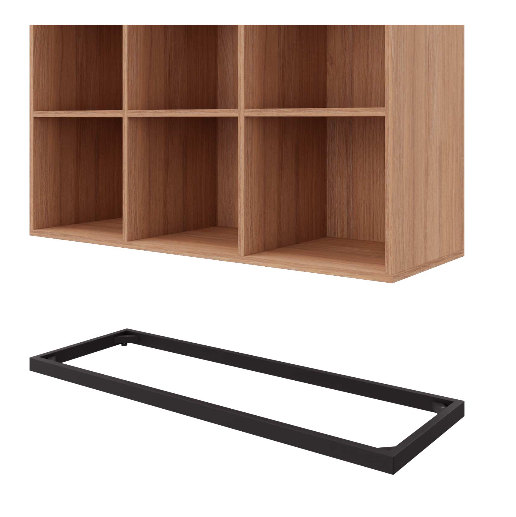CHOICE Bücherregal | 1 OH, 1200 x 410 mm, Bernsteineiche - 4 Main Image