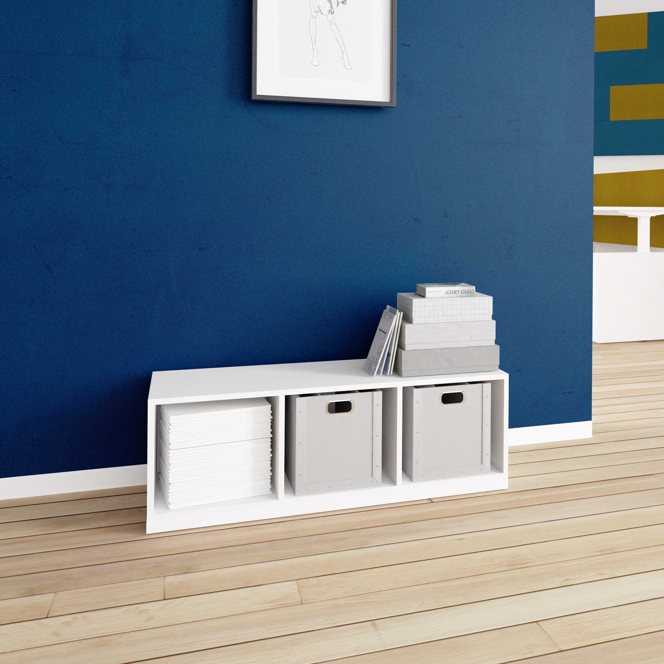 CHOICE Bücherregal | 1 OH, 1200 x 410 mm, Weiss - 1 Main Image