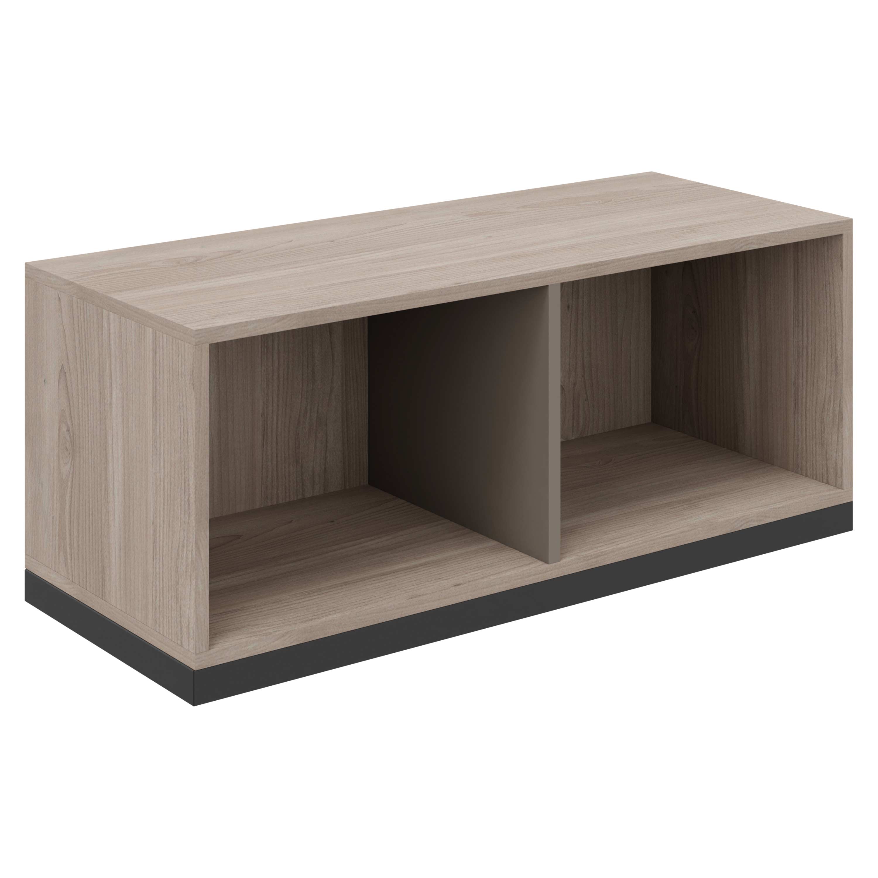 CHOICE bookshelf | 1 OH, 800 x 410 mm, northern oak gray / cubanite gray - 2 Main Image
