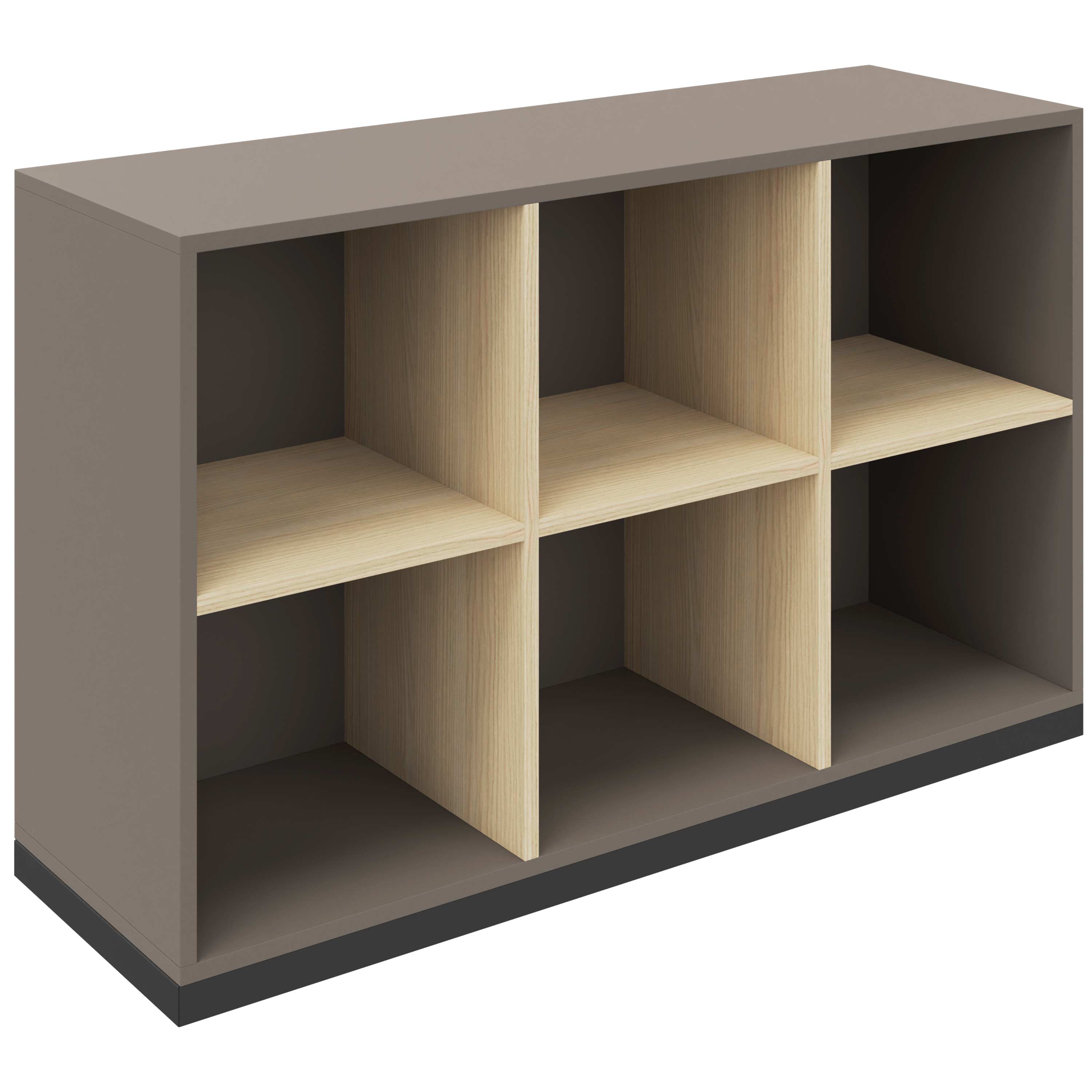 CHOICE Bibliothèque | 2 oh, 1200 x 760 mm, cendres gris / sable cubanite - 2 Main Image