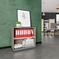 CHOICE bookshelf | 2 OH, 800 x 760 mm, cubanite gray / sand ash - 1 Thumbnail Image