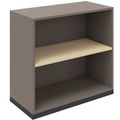 CHOICE bookshelf | 2 OH, 800 x 760 mm, cubanite gray / sand ash - 2 Thumbnail Image