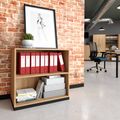 CHOICE bookshelf | 2 OH, 800 x 760 mm, amber oak - 1 Thumbnail Image