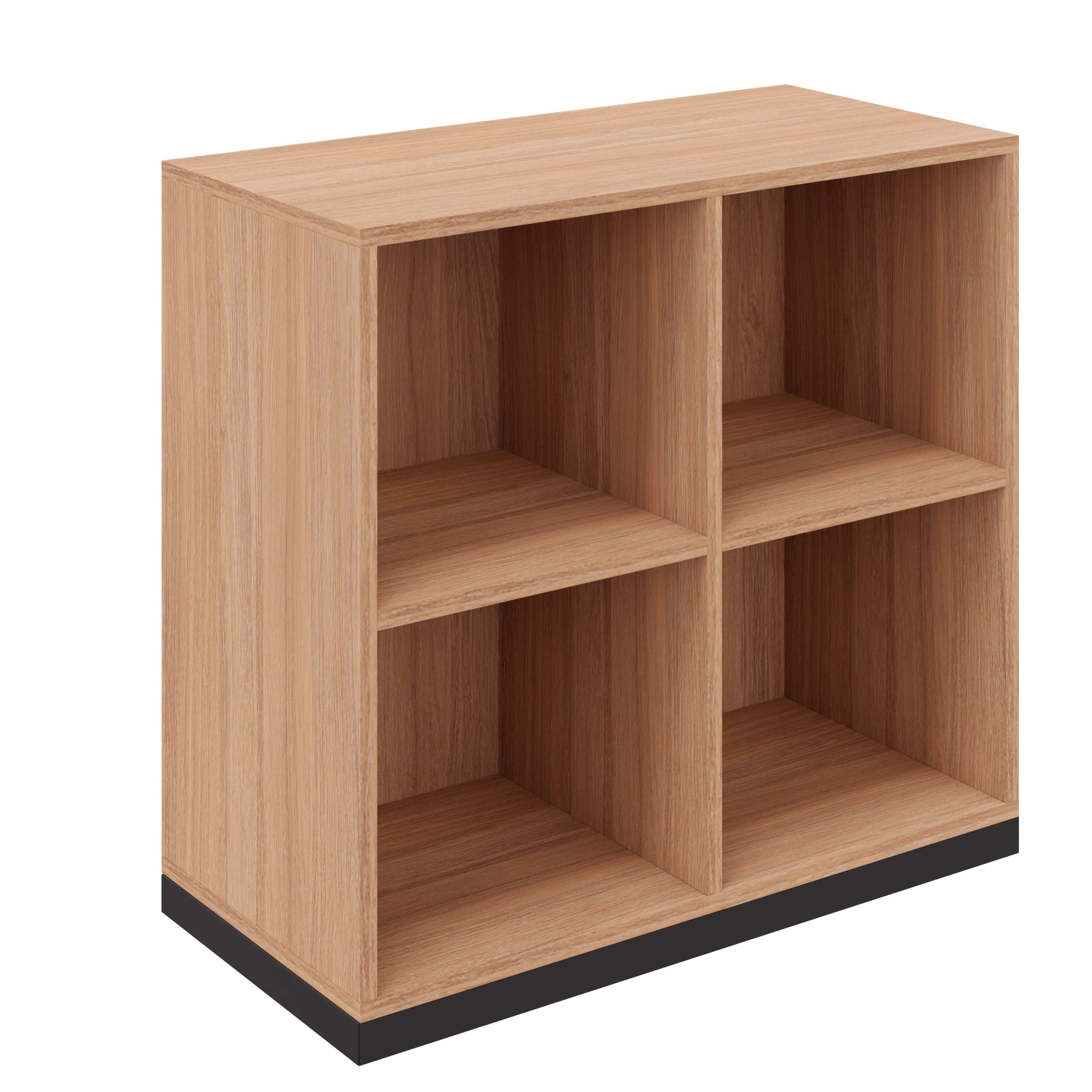 CHOICE bookshelf | 2 OH, 800 x 760 mm, amber oak - 2 Main Image