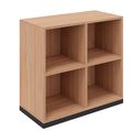 CHOICE bookshelf | 2 OH, 800 x 760 mm, amber oak - 2 Thumbnail Image