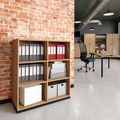 CHOICE bookshelf | 3 OH, 1000 x 1115 mm, amber oak - 1 Thumbnail Image