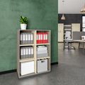 CHOICE bookshelf | 3 OH, 800 x 1115 mm, Cubanite gray / sand ash - 1 Thumbnail Image