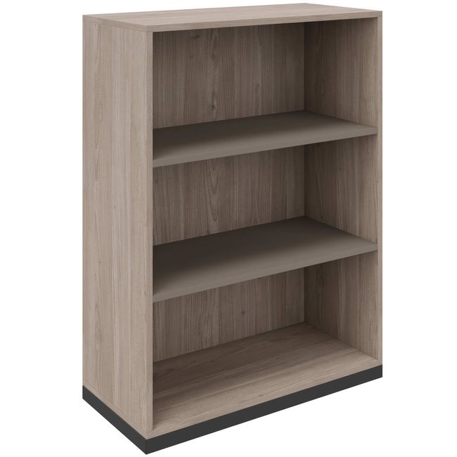 CHOICE Bücherregal | 3 OH, 800 x 1115 mm, Nordeiche grau / Cubanitgrau