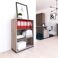 CHOICE bookshelf | 3 OH, 800 x 1115 mm, northern oak gray / cubanite gray - 1 Thumbnail Image