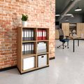 CHOICE bookshelf | 3 OH, 800 x 1115 mm, amber oak - 1 Thumbnail Image