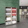 CHOICE bookshelf | 4 OH, 1000 x 1465 mm, cubanite gray / sand ash - 1 Thumbnail Image