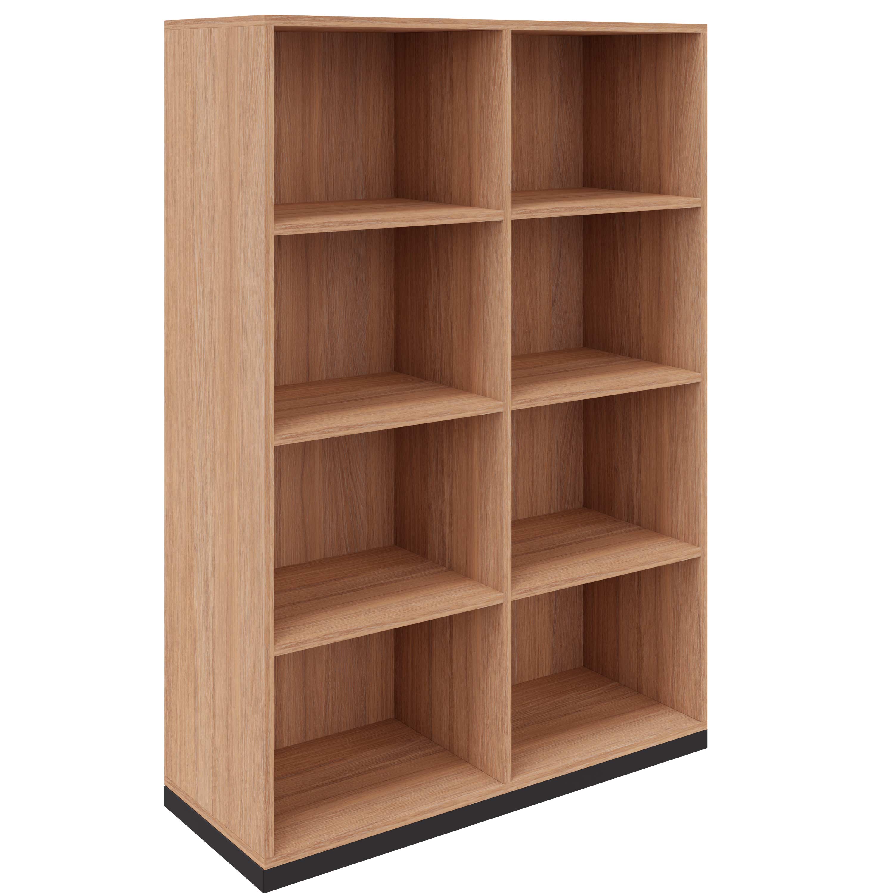 CHOICE bookshelf | 4 OH, 1000 x 1465 mm, amber oak - 2 Main Image