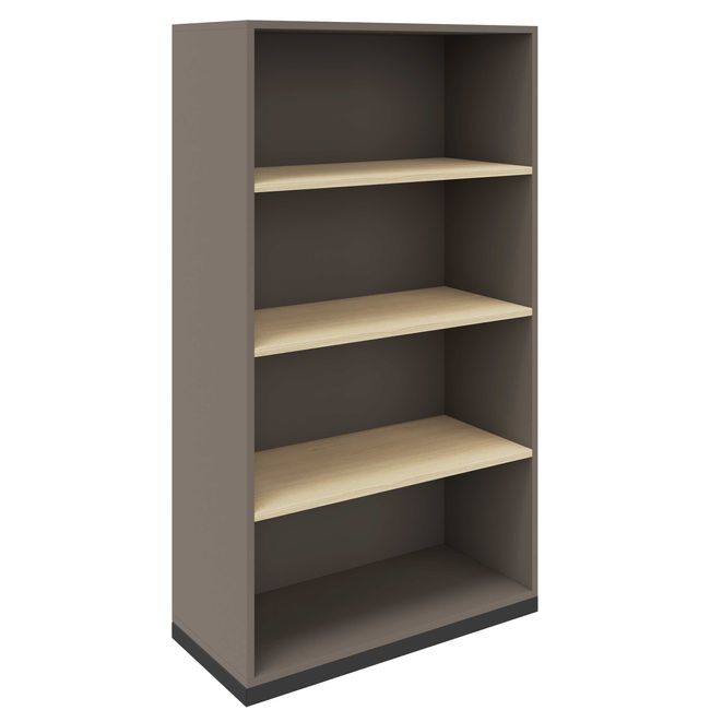 CHOICE Bücherregal | 4 OH, 800 x 1465 mm, Cubanitgrau / Sandesche CHOICE Bücherregal | 4 OH, 800 x 1465 mm, Cubanitgrau / Sandesche