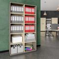 CHOICE bookshelf | 5 OH, 1000 x 1820 mm, cubanite gray / sand ash - 1 Thumbnail Image