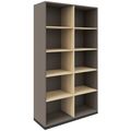 CHOICE bookshelf | 5 OH, 1000 x 1820 mm, cubanite gray / sand ash - 2 Thumbnail Image