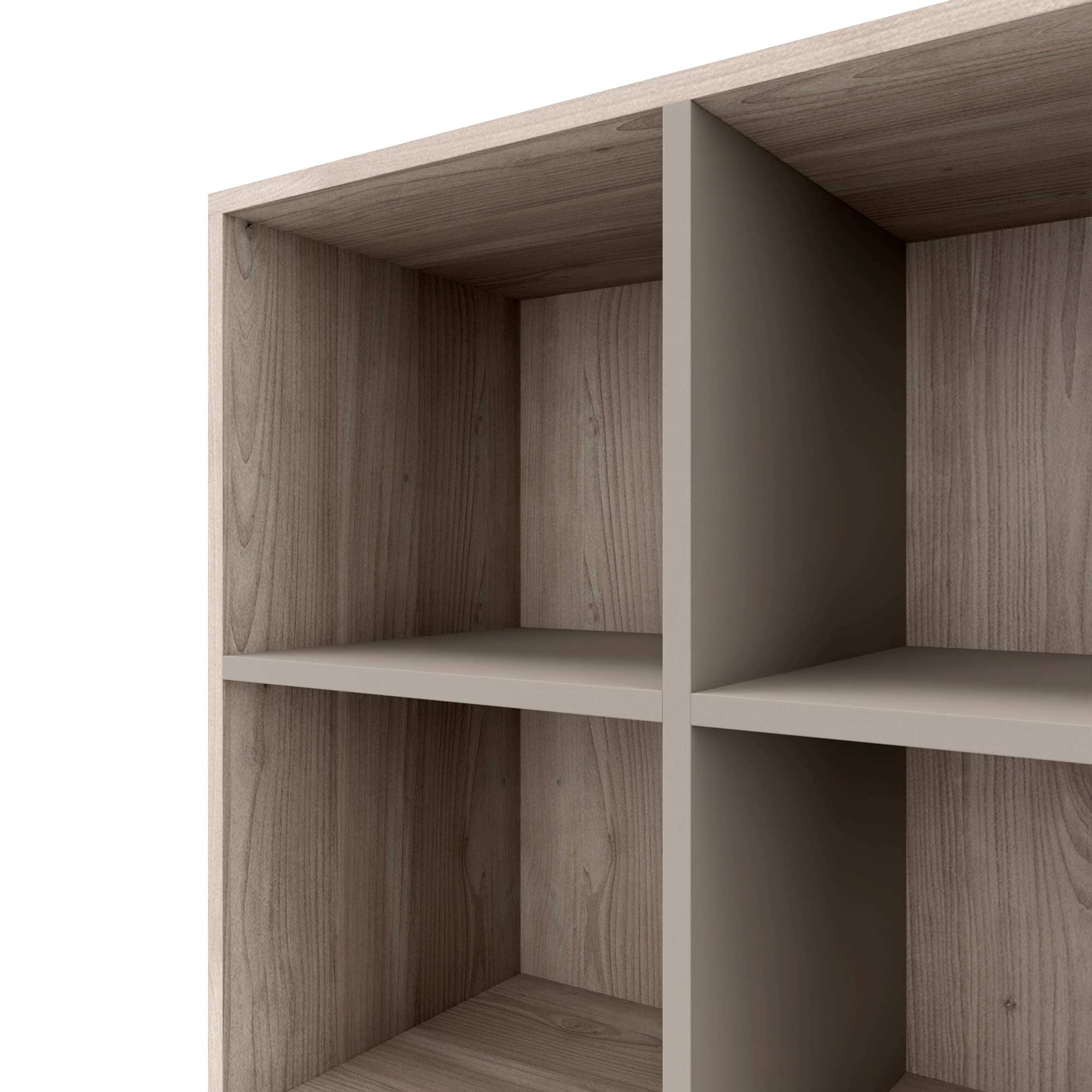 CHOICE Bücherregal | 5 OH, 1200 x 1820 mm, Nordeiche grau / Cubanitgrau - 3 Main Image