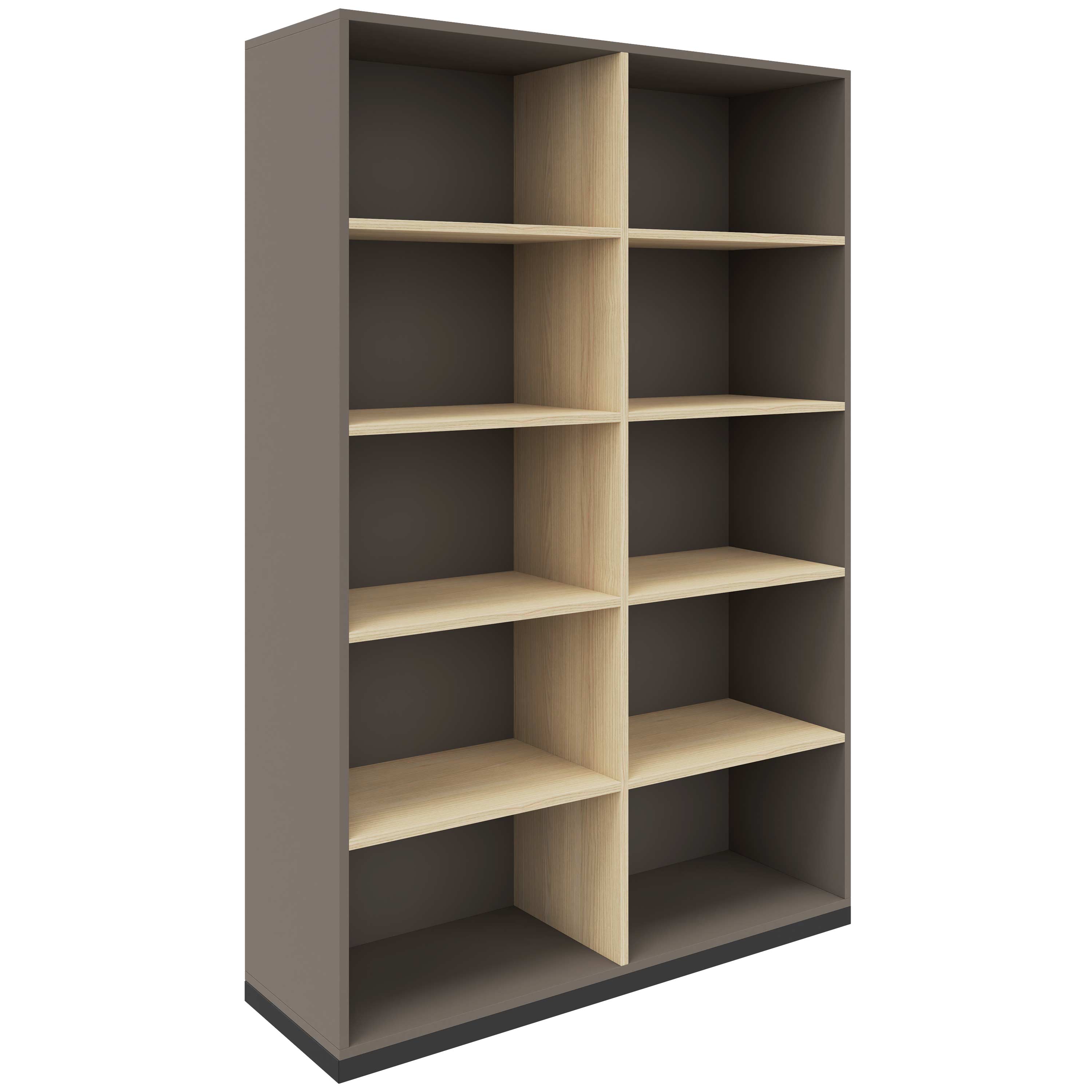 CHOICE Bücherregal | 5 OH, 1200 x 1820 mm, Cubanitgrau / Sandesche - 2 Main Image