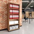 CHOICE bookshelf | 5 OH, 800 x 1820 mm, amber oak - 1 Thumbnail Image