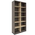 CHOICE bookshelf | 6 OH, 1000 x 2170 mm, Cubanite gray / sand ash - 2 Thumbnail Image