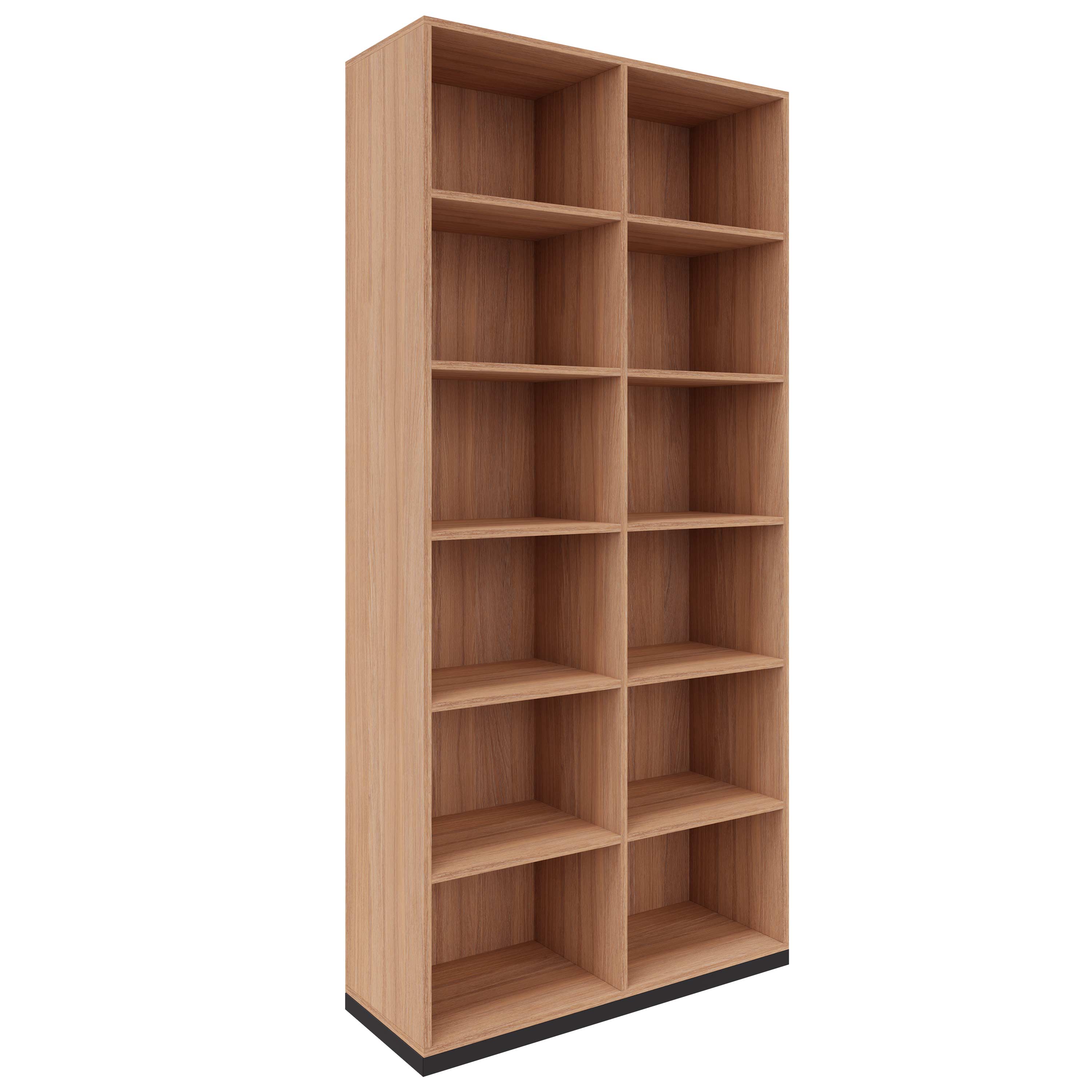 CHOICE bookshelf | 6 OH, 1000 x 2170 mm, amber oak - 2 Main Image