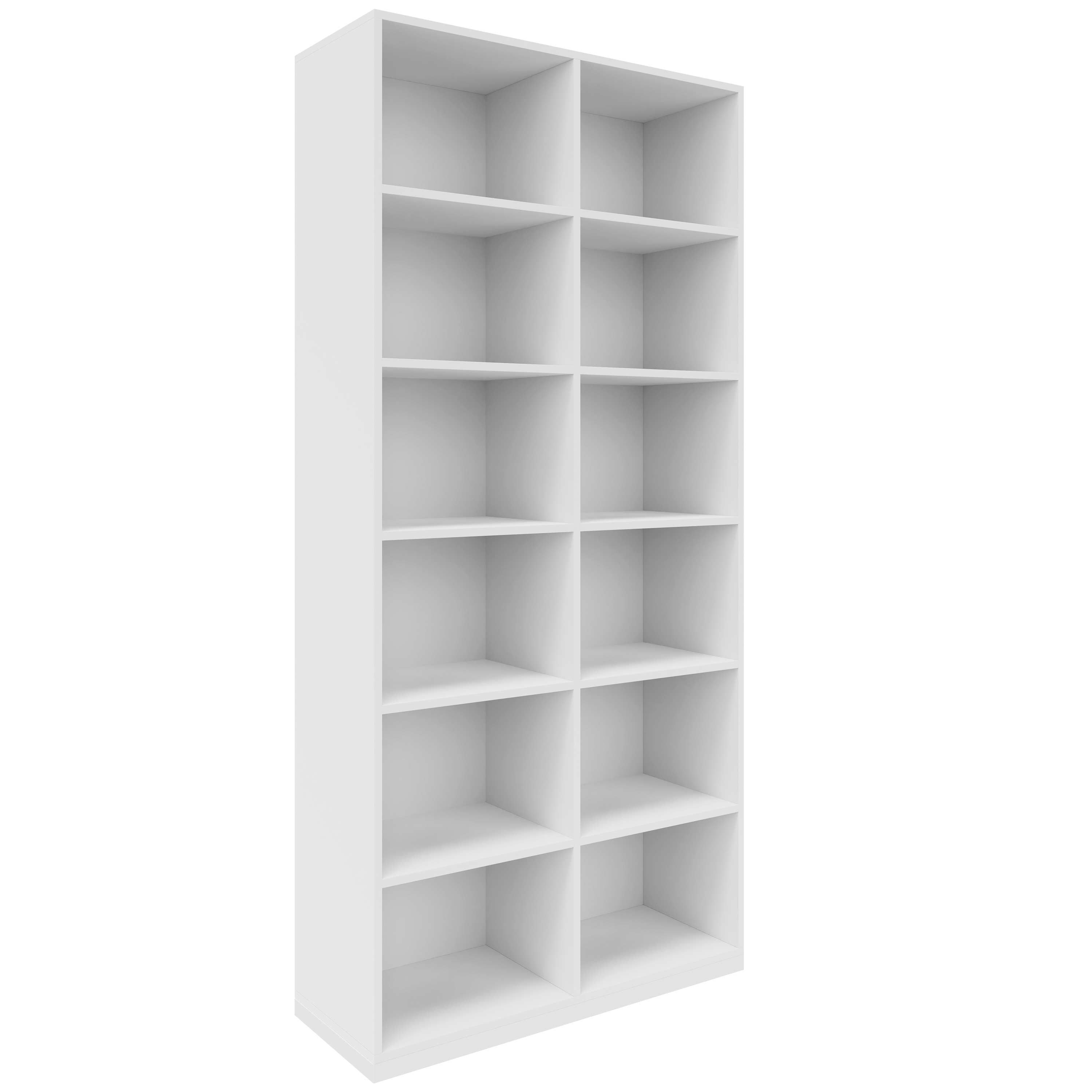 CHOICE Bookcase | 6 Oh, 1000 x 2170 mm, white - 2 Main Image