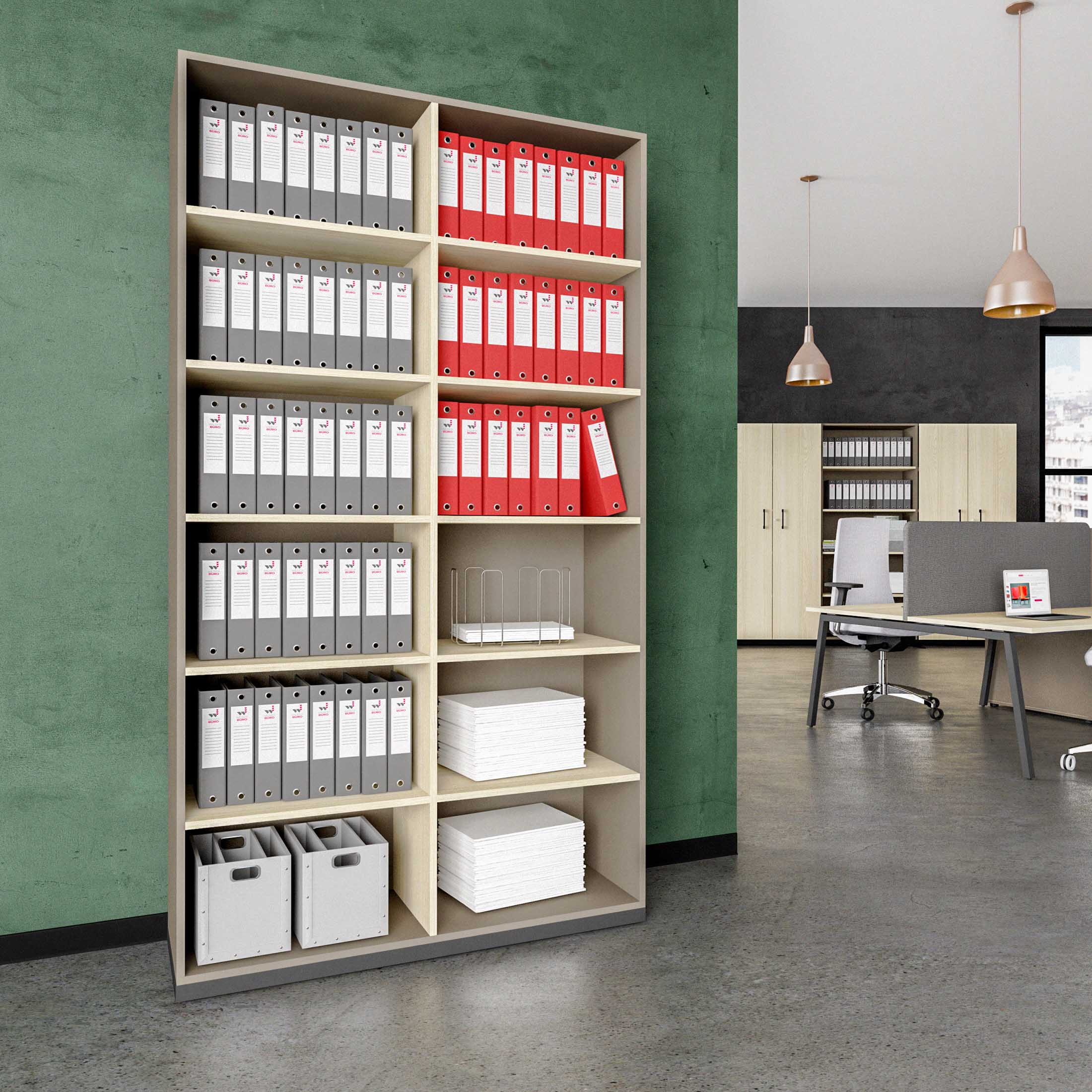 CHOICE Bibliothèque | 6 oh, 1200 x 2170 mm, cendres gris / sable cubanite - 1 Main Image