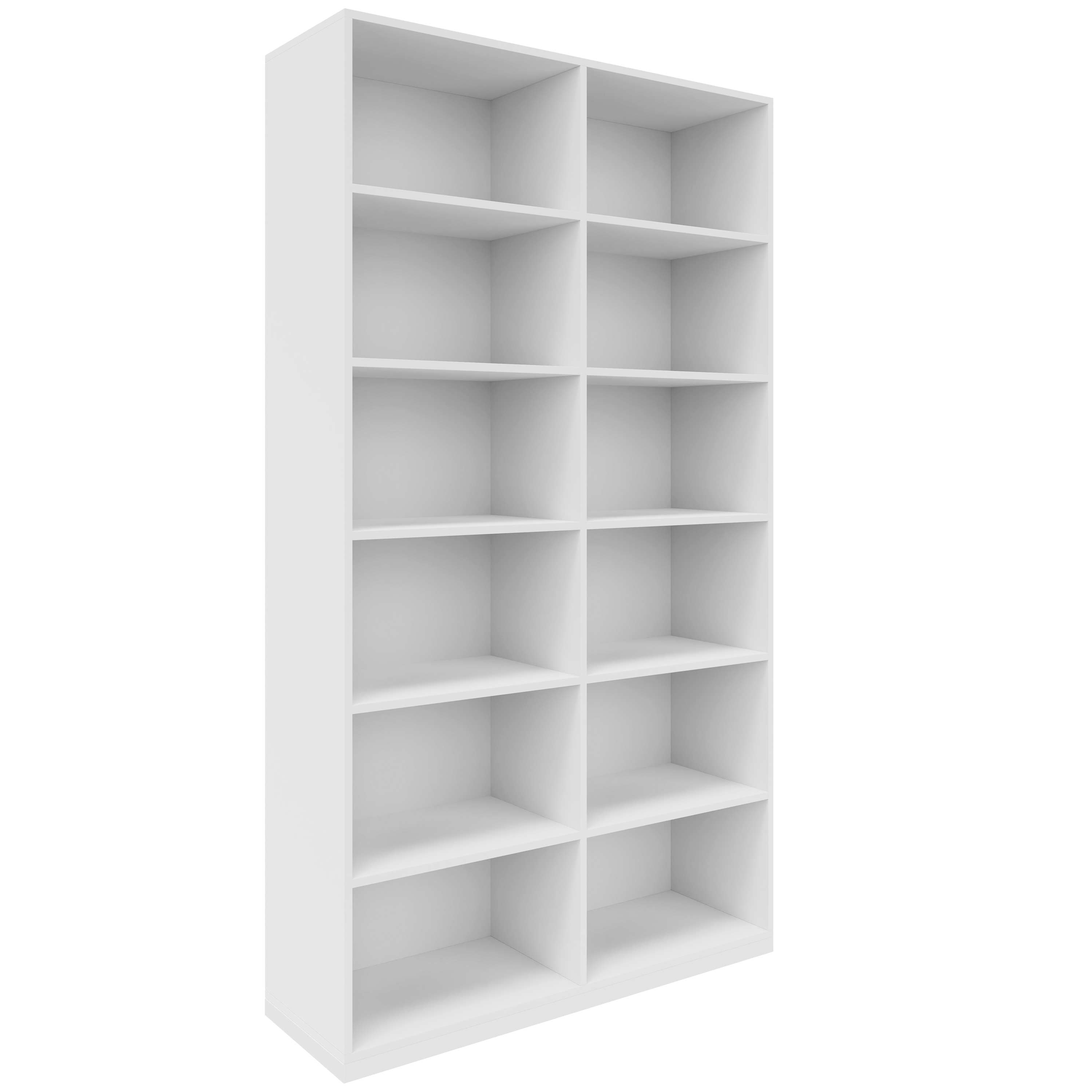 CHOICE Bücherregal | 6 OH, 1200 x 2170 mm, Weiss - 2 Main Image