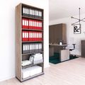 CHOICE bookshelf | 6 OH, 800 x 2170 mm, northern oak gray / cubanite gray - 1 Thumbnail Image