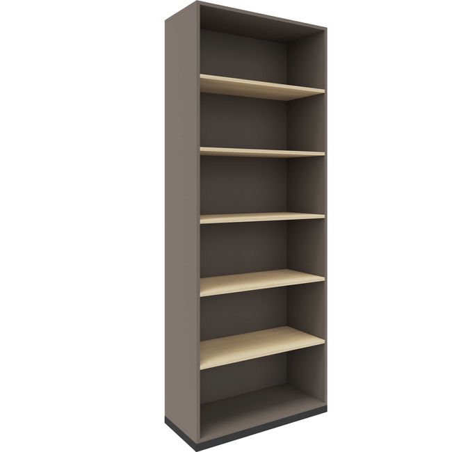 CHOICE Bücherregal | 6 OH, 800 x 2170 mm, Cubanitgrau / Sandesche CHOICE Bücherregal | 6 OH, 800 x 2170 mm, Cubanitgrau / Sandesche