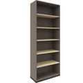 CHOICE bookshelf | 6 OH, 800 x 2170 mm, Cubanite gray / sand ash - 2 Thumbnail Image