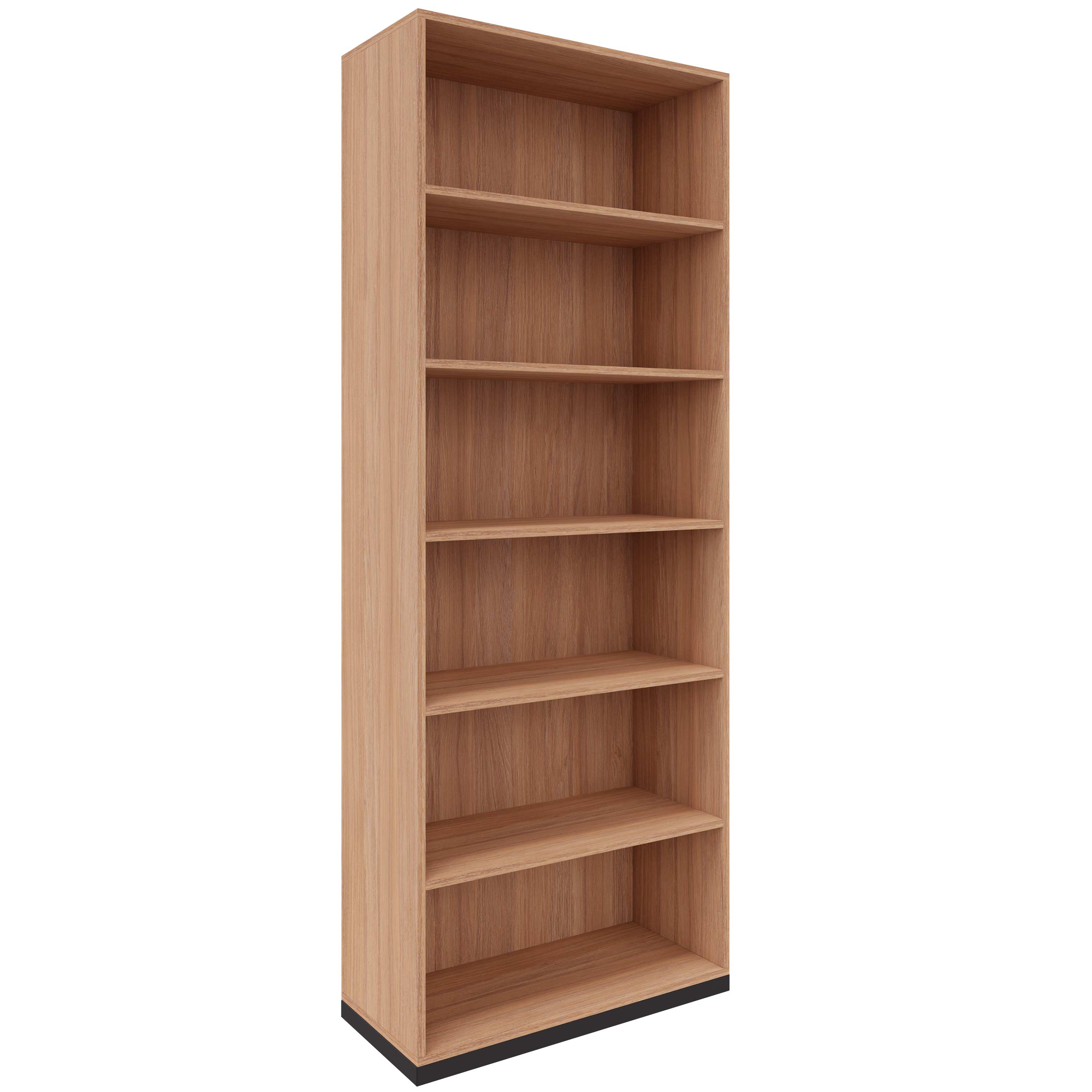 CHOICE bookshelf | 6 OH, 800 x 2170 mm, amber oak - 2 Main Image