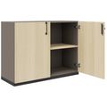 CHOICE Armoire de porte d'aile | 2 oh, 1000 x 760 mm, cendres gris / sable cubanite - 2 Thumbnail Image