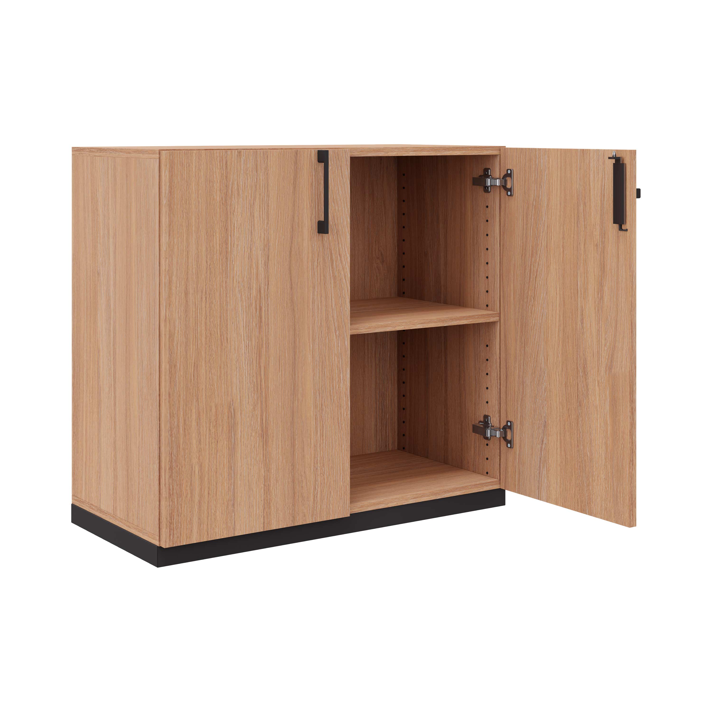 CHOICE hinged door wardrobe | 2 OH, 800 x 760 mm, amber oak - 2 Main Image