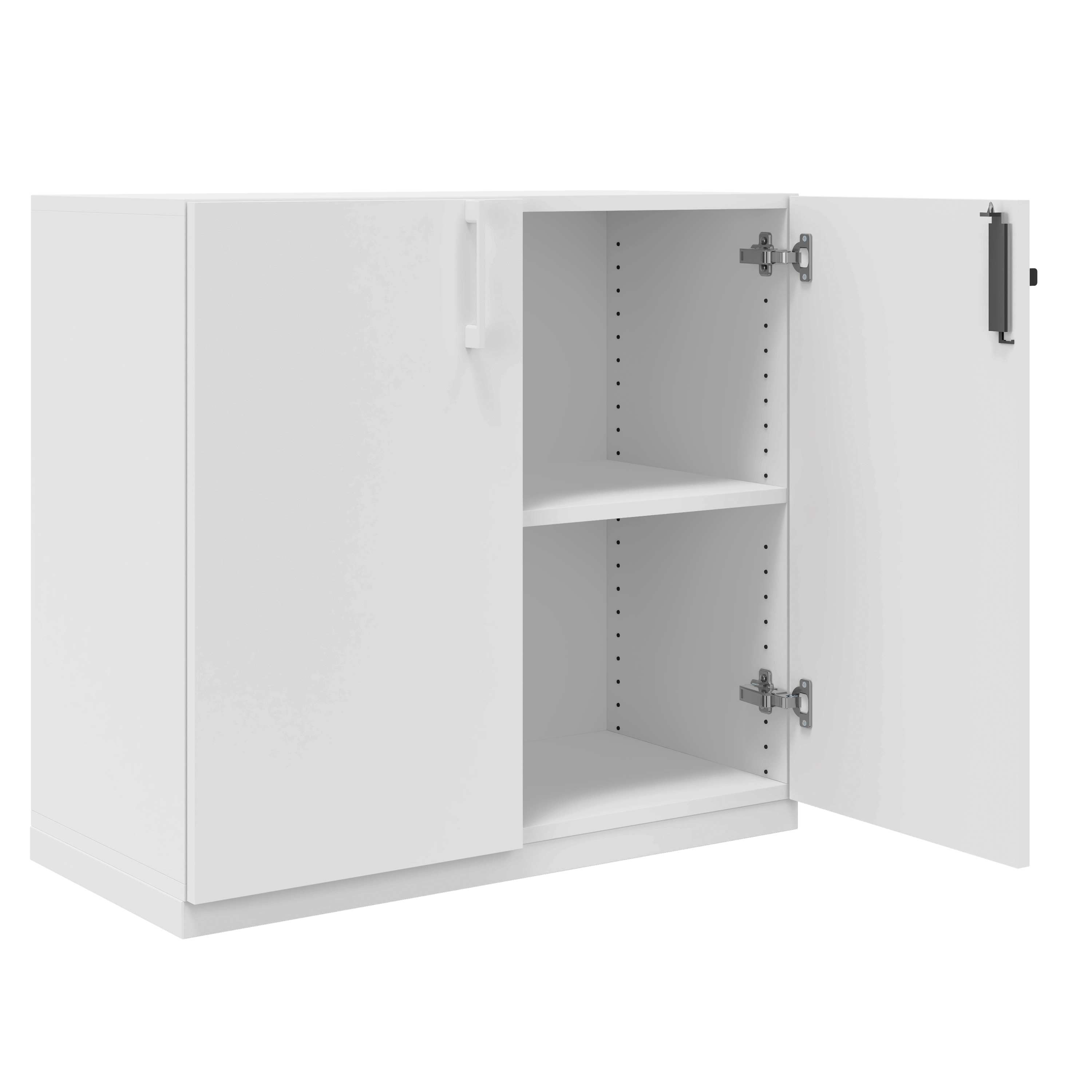 CHOICE Wing door cabinet | 2 Oh, 800 x 760 mm, white - 2 Main Image
