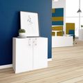 CHOICE Wing door cabinet | 2 Oh, 800 x 760 mm, white - 1 Thumbnail Image