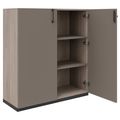 CHOICE Armoire de porte d'aile | 3 oh, 1000 x 1115 mm, gris de chêne nord / cubanite gris - 2 Thumbnail Image