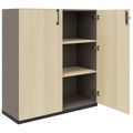 CHOICE Armoire de porte d'aile | 3 oh, 1000 x 1115 mm, cendres gris / sable cubanite - 2 Thumbnail Image