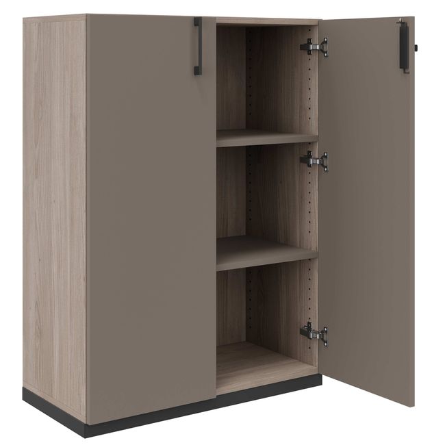 CHOICE Flügeltürenschrank | 3 OH, 800 x 1115 mm, Nordeiche grau / Cubanitgrau CHOICE Flügeltürenschrank | 3 OH, 800 x 1115 mm, Nordeiche grau / Cubanitgrau