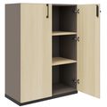 CHOICE hinged door wardrobe | 3 OH, 800 x 1115 mm, Cubanite gray / sand ash - 2 Thumbnail Image
