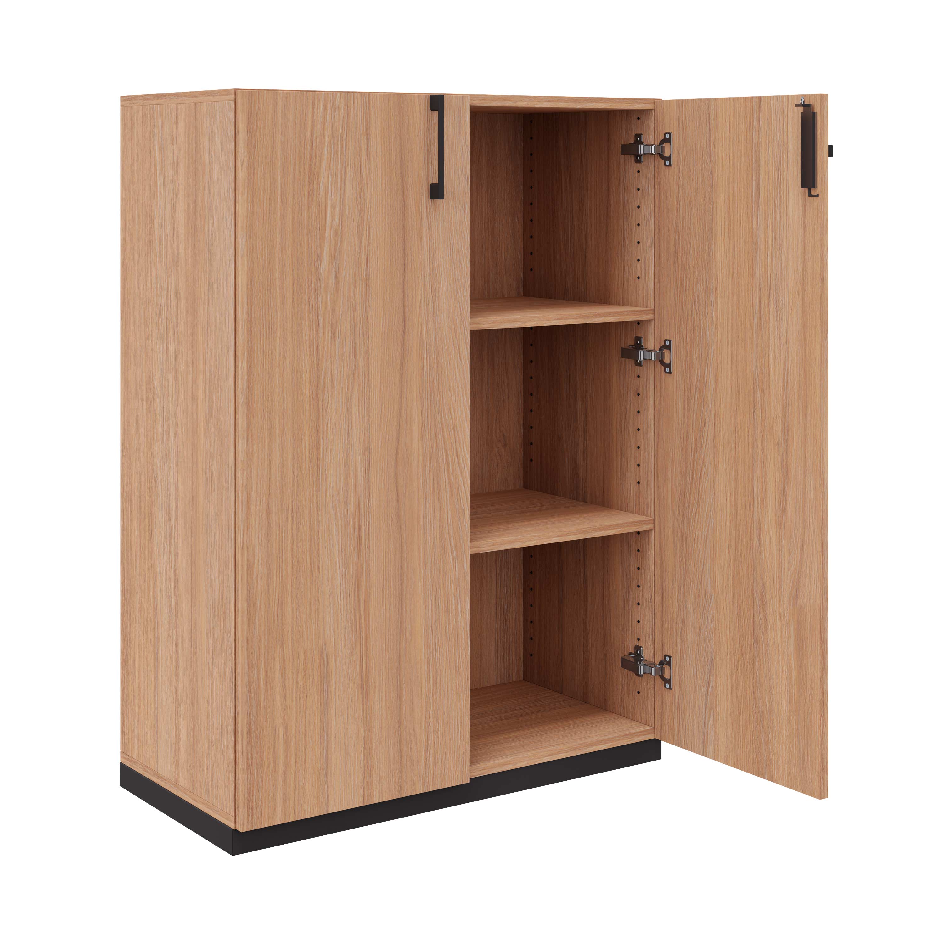 CHOICE hinged door wardrobe | 3 OH, 800 x 1115 mm, amber oak - 2 Main Image
