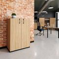 CHOICE hinged door wardrobe | 3 OH, 800 x 1115 mm, amber oak - 1 Thumbnail Image