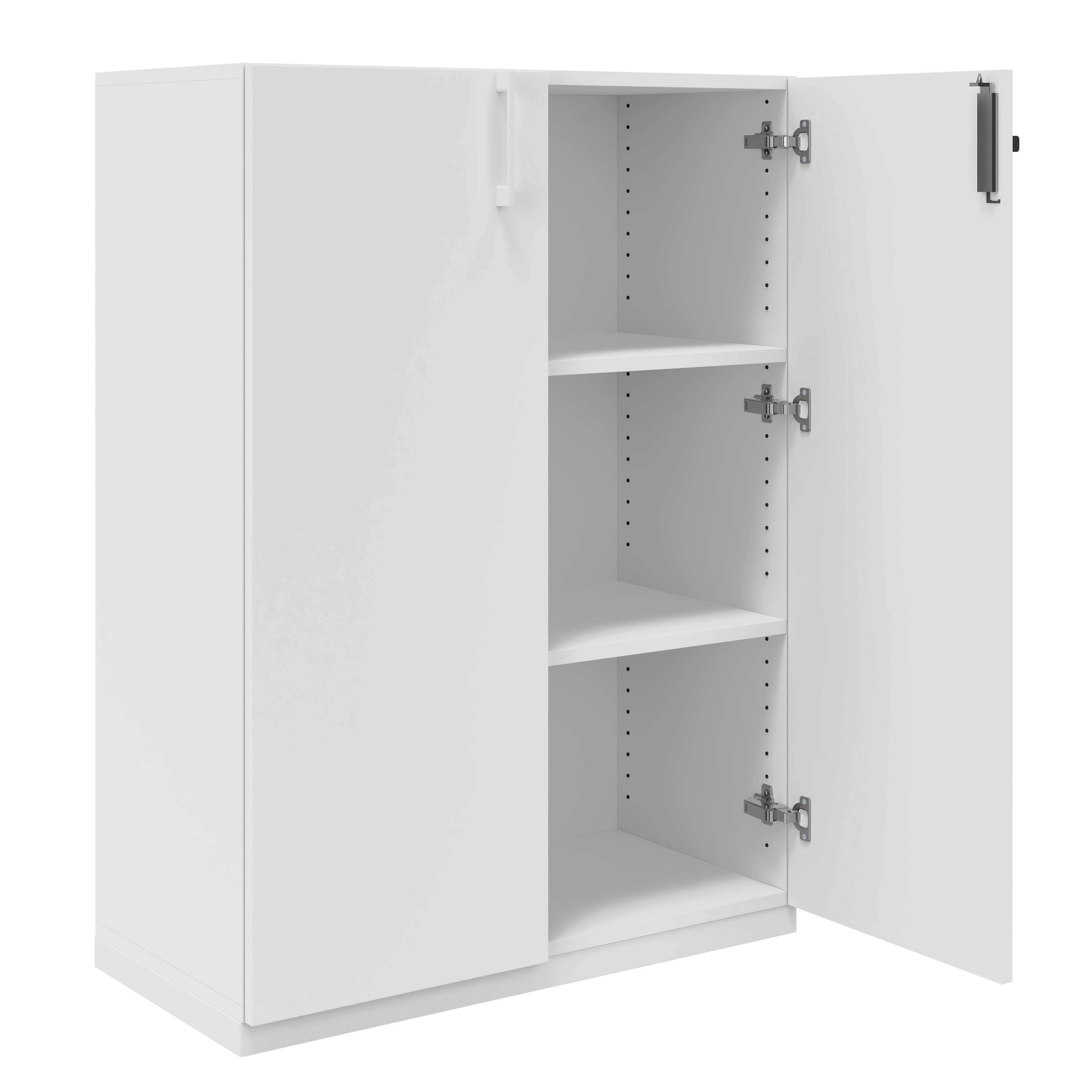 CHOICE Wing door cabinet | 3 Oh, 800 x 1115 mm, white - 2 Main Image