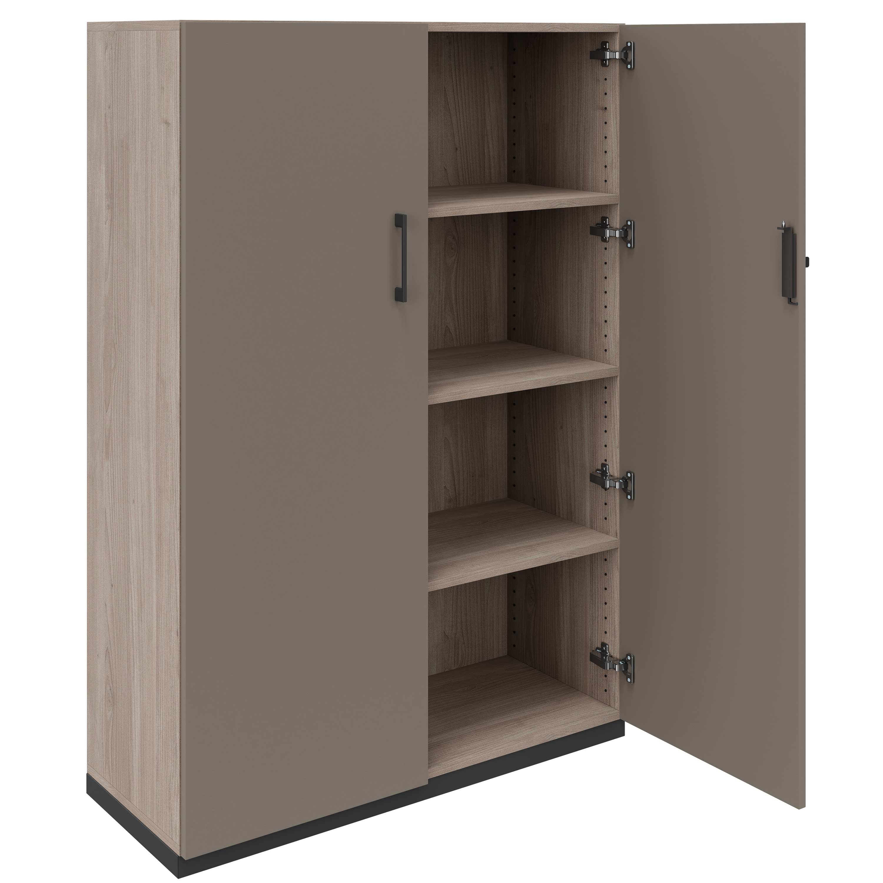 CHOICE Armoire de porte d'aile | 4 oh, 1000 x 1465 mm, gris de chêne nord / cubanite gris - 2 Main Image