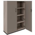 CHOICE Armoire de porte d'aile | 4 oh, 1000 x 1465 mm, gris de chêne nord / cubanite gris - 2 Thumbnail Image
