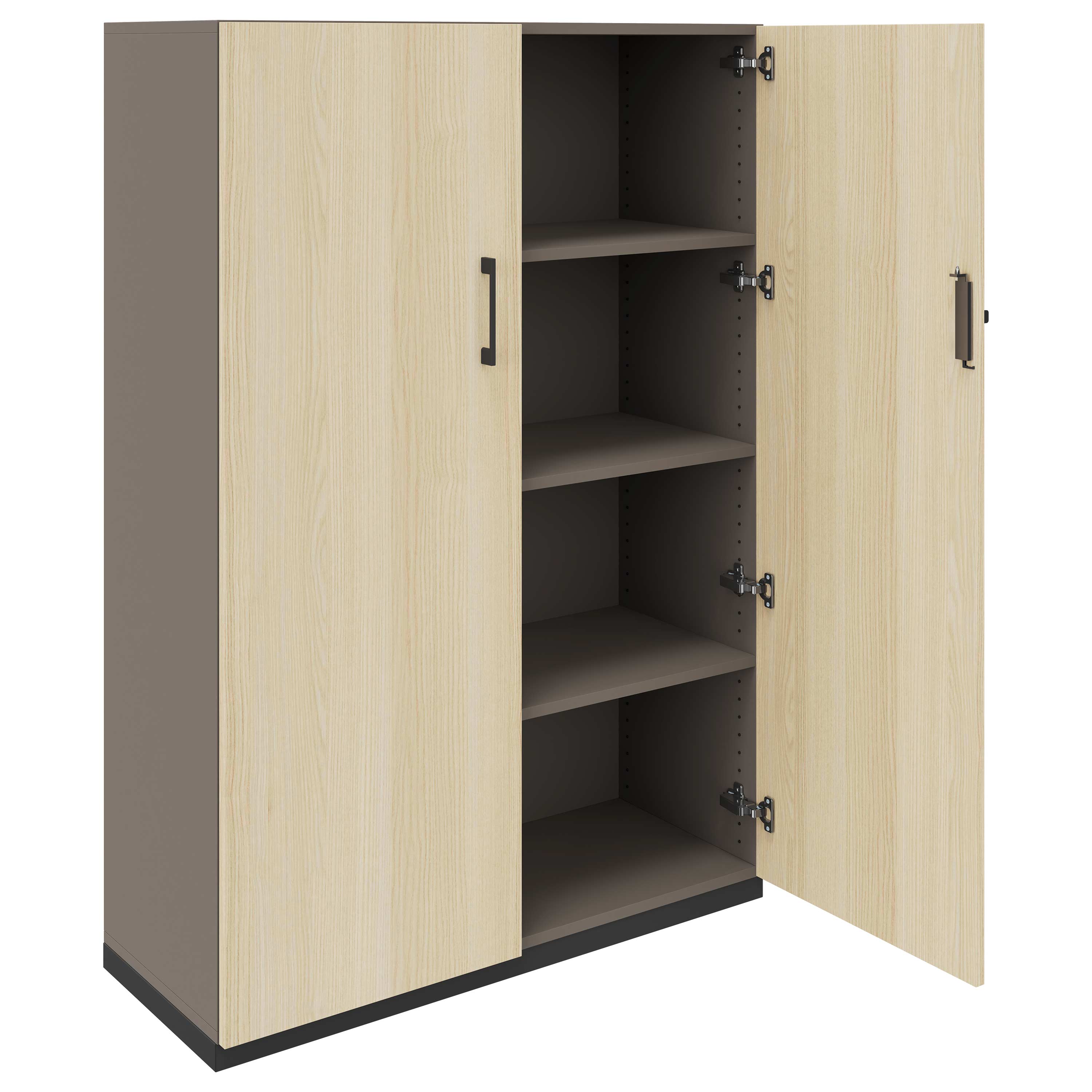 CHOICE Armoire de porte d'aile | 4 oh, 1000 x 1465 mm, cendres gris / sable cubanite - 2 Main Image