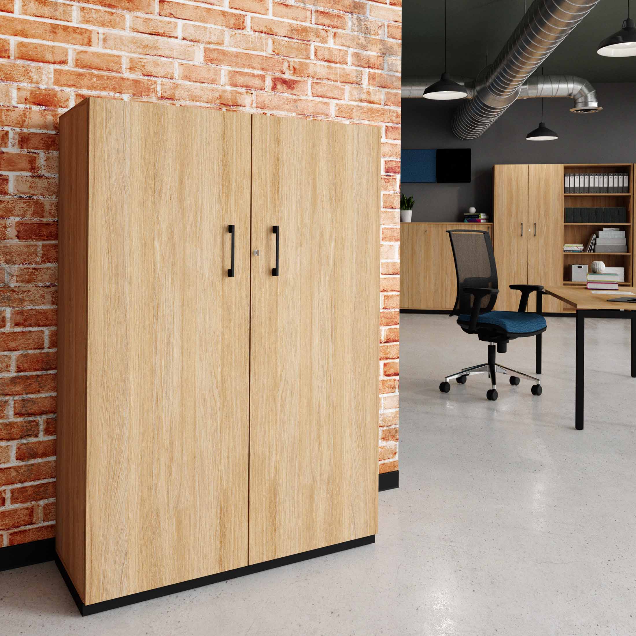 CHOICE Armoire de porte d'aile | 4 oh, 1000 x 1465 mm, chêne ambre - 1 Main Image